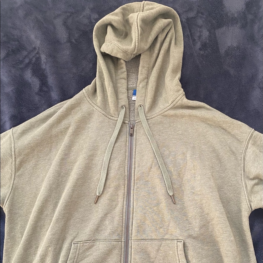 Old Navy Green Zip Up Hoodie size L